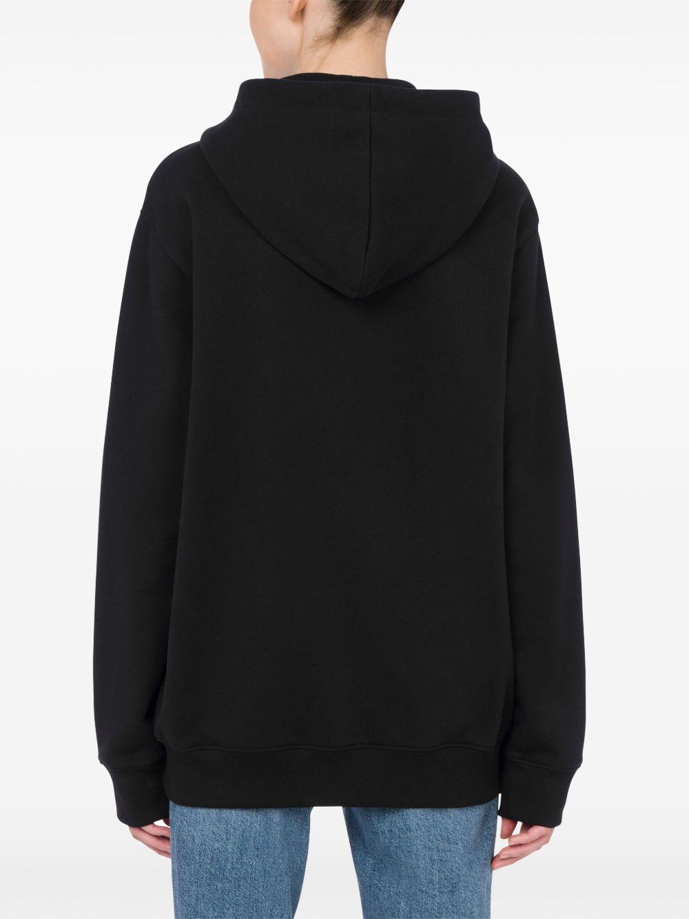 Felpa con stampa in nero Moschino - donna 
