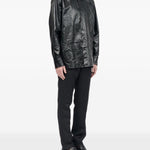 Camicia con finitura lucida in nero Mm6 maison margiela - uomo 
