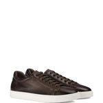 Sneakers in pelle con lacci in marrone Doucal's - uomo 