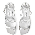 Sandali metallizzati Azia in argento Jimmy choo - donna 
