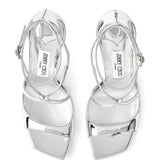 Sandali metallizzati Azia in argento Jimmy choo - donna 