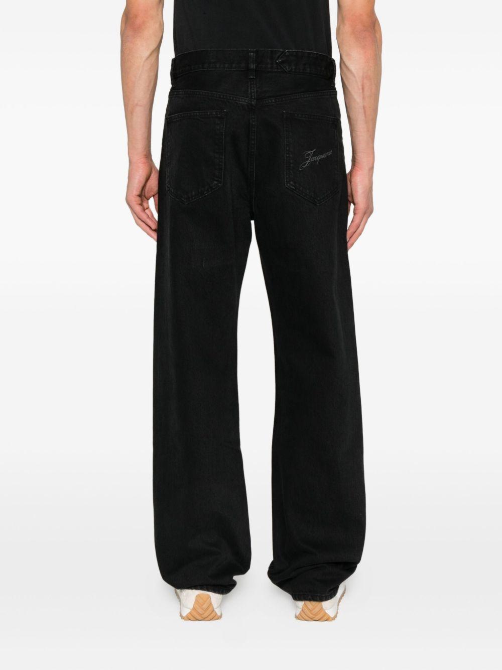 Jeans le-de-nimes droit in nero Jacquemus - uomo 