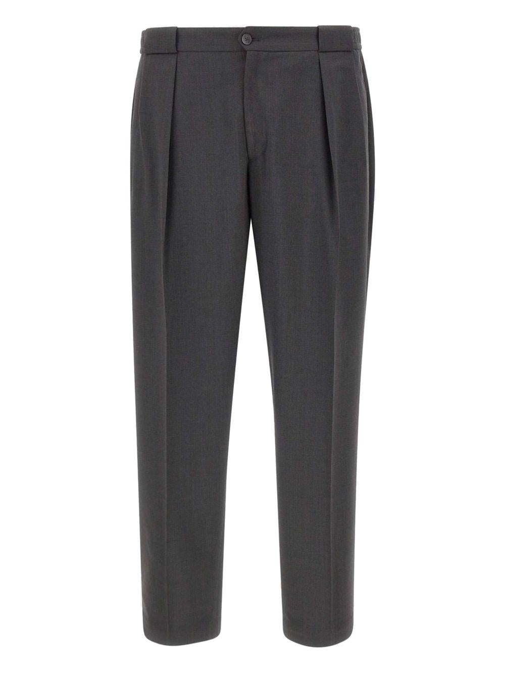 Pantaloni sartoriali in lana con pieghe doppie in grigio Briglia 1949 - uomo 
