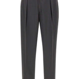 Pantaloni sartoriali in lana con pieghe doppie in grigio Briglia 1949 - uomo 