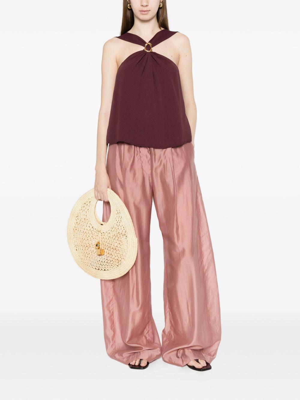 Pantaloni palazzo a pieghe Billie in rosa The latest - donna 