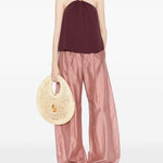 Pantaloni palazzo a pieghe Billie in rosa The latest - donna 