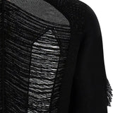 Maglione con effetto vissuto in nero Rick owens - uomo 