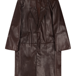 Cappotto monopetto in pelle in marrone Entire Studios - unisex 
