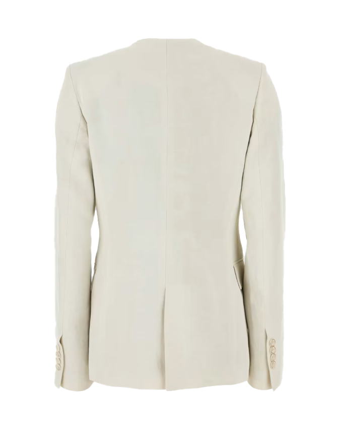 Blazer Kiran con revers a scialle in bianco Uma wang  - donna 