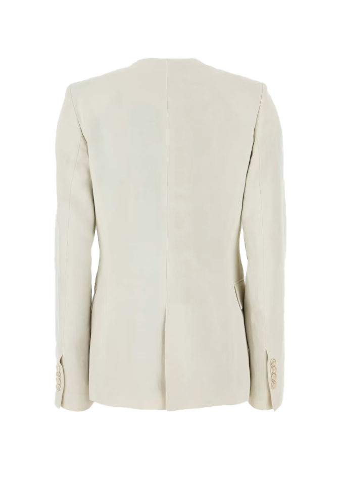 Blazer Kiran con revers a scialle in bianco Uma wang  - donna 