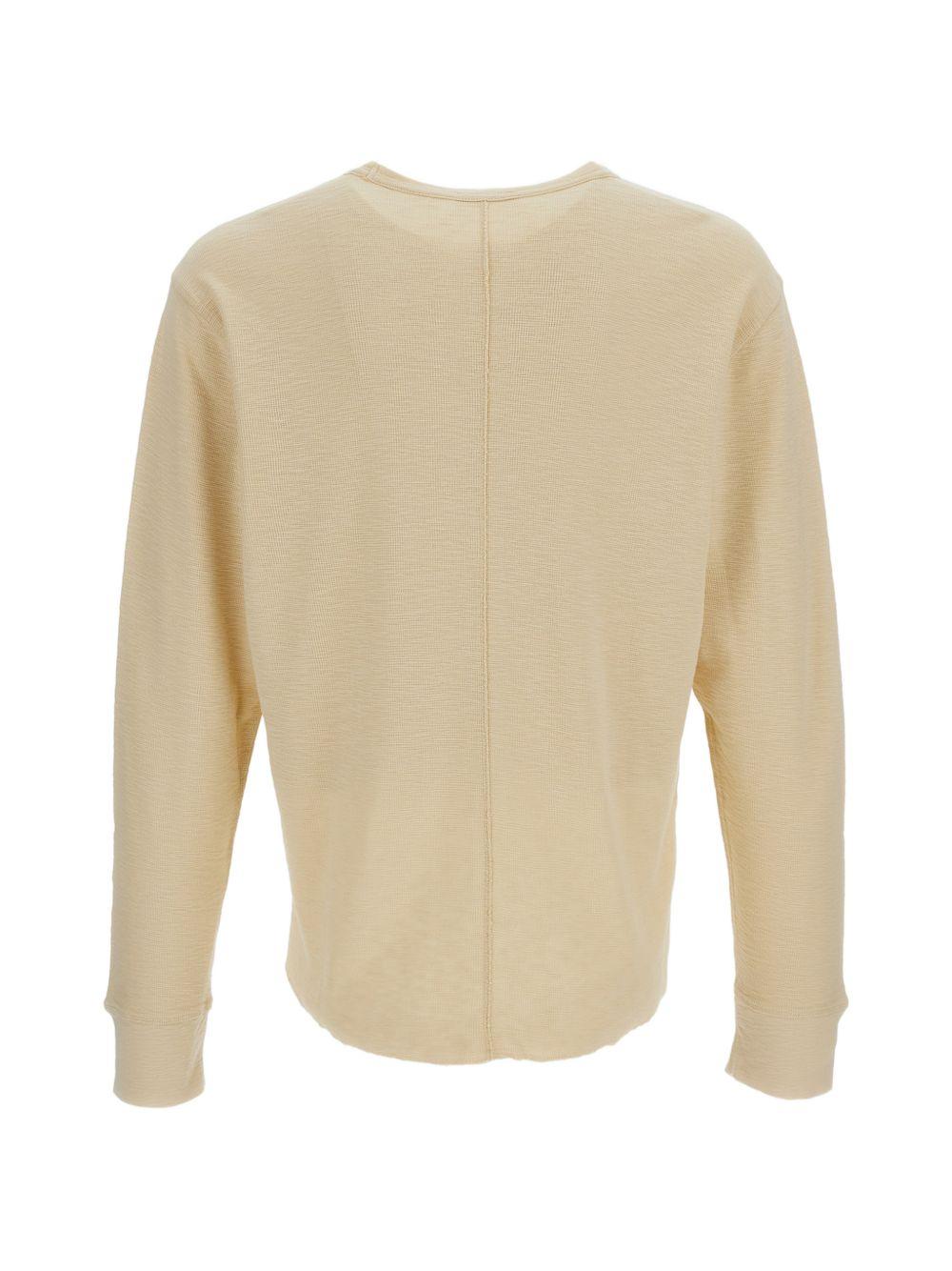 T-shirt a maniche lunghe in beige Sunflower - uomo 
