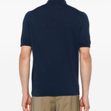 Blue cotton polo shirt Eleventy - uomo 