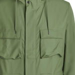 Giacca con cappuccio in verde Rains - unisex 