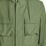 Giacca con cappuccio in verde Rains - unisex 