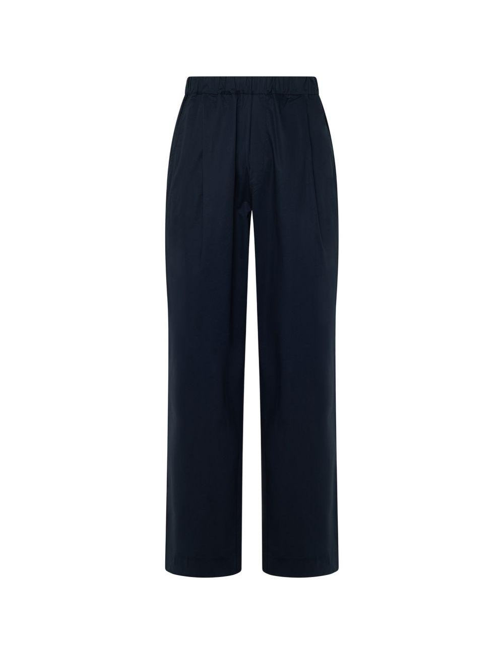 Pantaloni Melrose con ricamo in blu navy Laneus - uomo 
