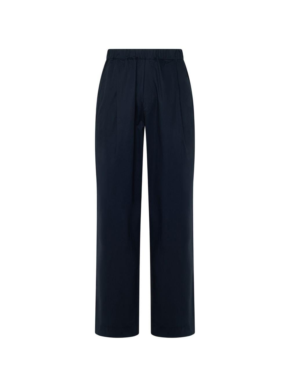 Pantaloni Melrose con ricamo in blu navy Laneus - uomo 