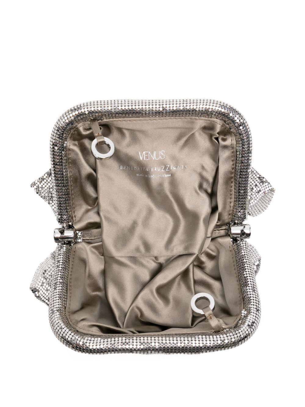 Clutch Venus piccola con cristalli in argento Benedetta Bruzziches - donna 