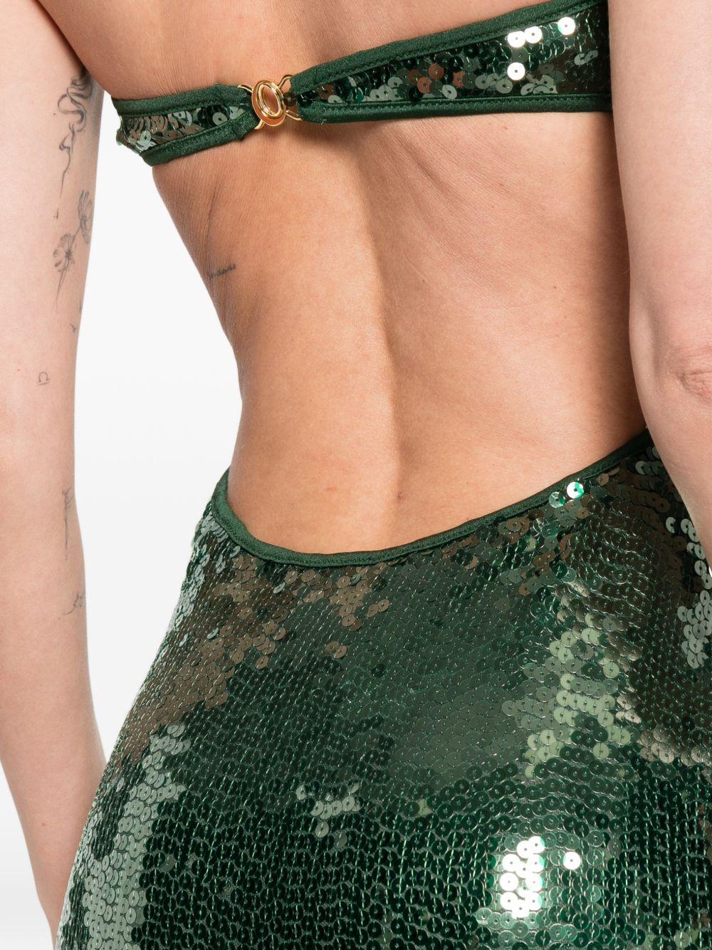 Abito di paillettes in verde Oséree - donna 