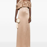 Abito con drappeggio in beige Giuseppe Di Morabito - donna 