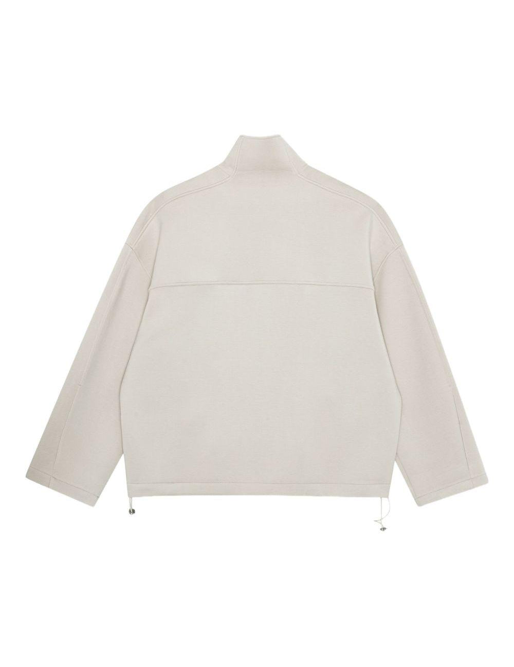 Felpa con zip in grigio ghiaccio Remain - donna 