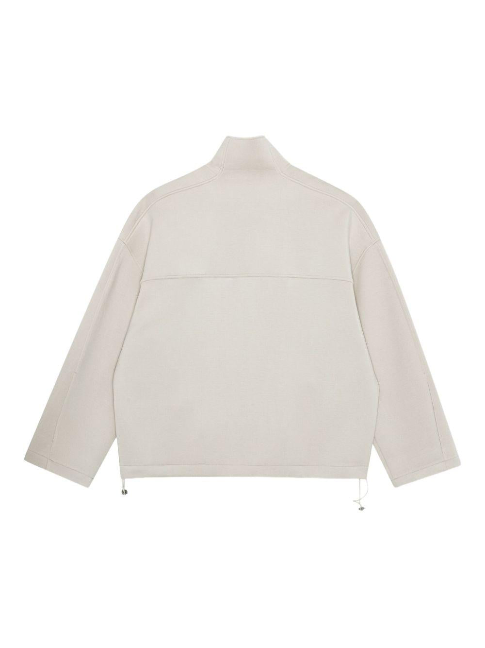 Felpa con zip in grigio ghiaccio Remain - donna 