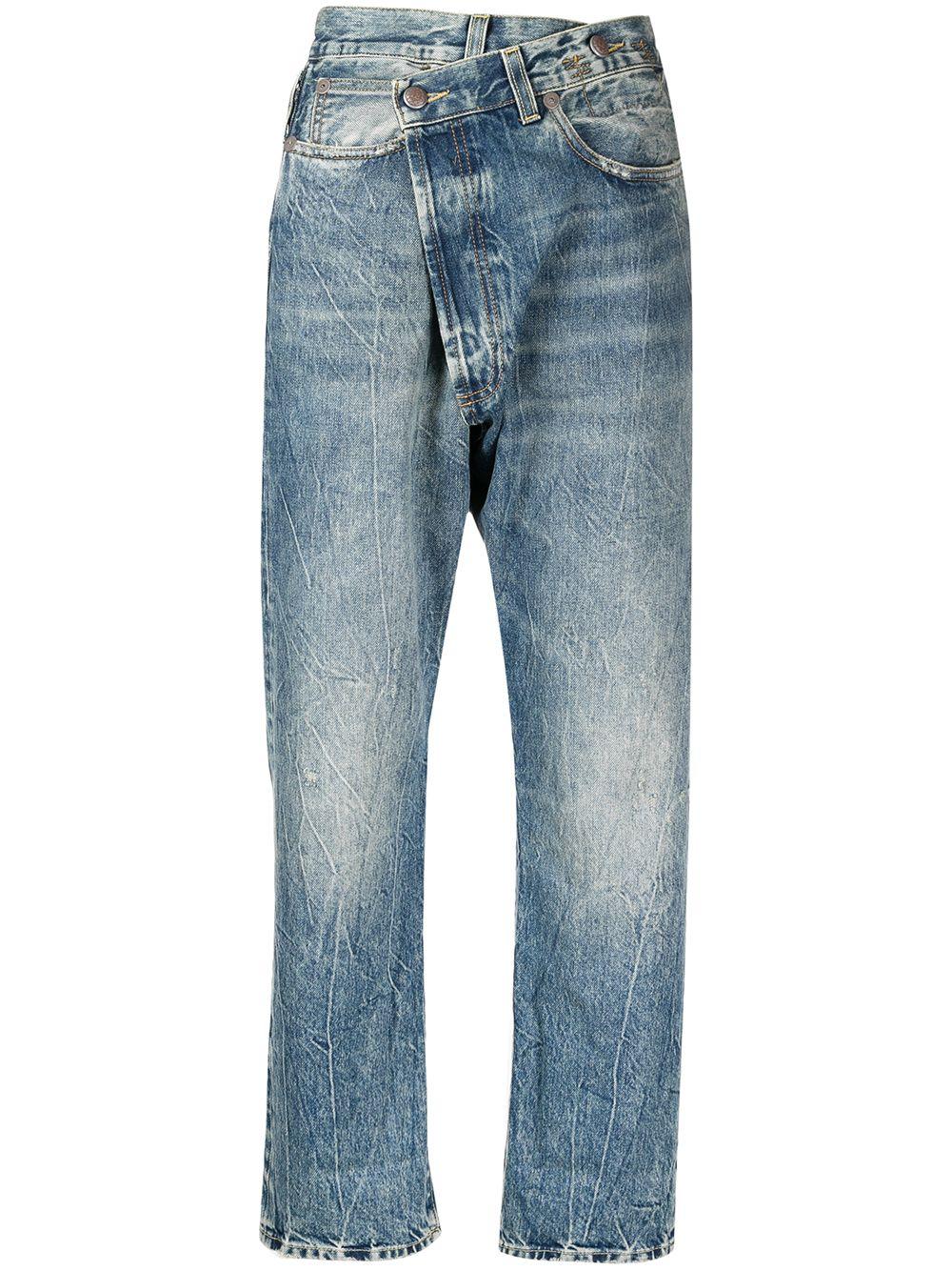 Jeans a vita alta in blu R13 - donna 