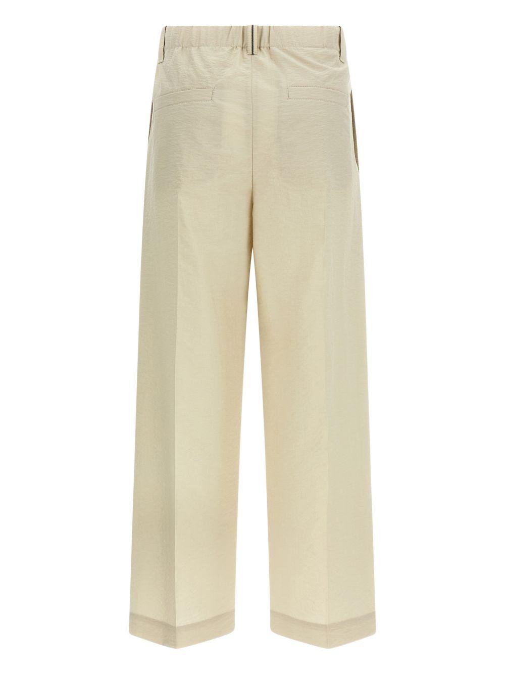 Pantaloni plissé in beige Brunello cucinelli - donna 