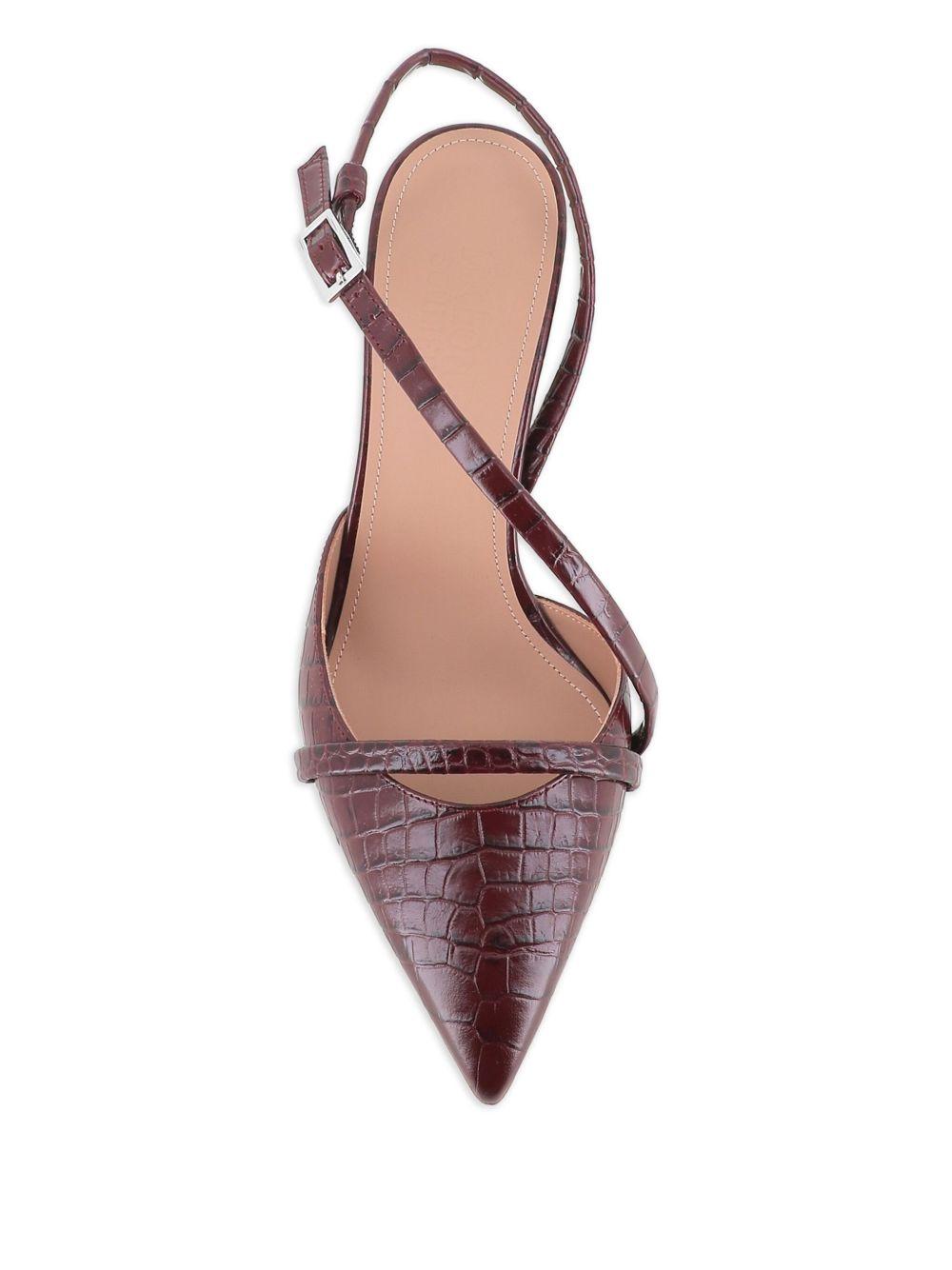 Decollete Valeria con effetto coccodrillo in marrone Malone souliers - donna 