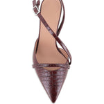 Decollete Valeria con effetto coccodrillo in marrone Malone souliers - donna 