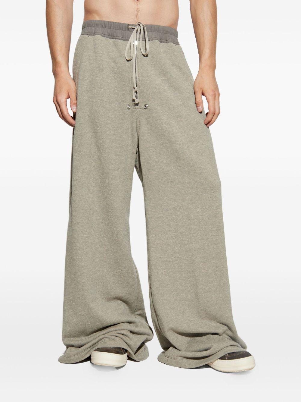 Pantaloni a gamba ampia con coulisse in grigio Rick owens drkshdw - uomo 