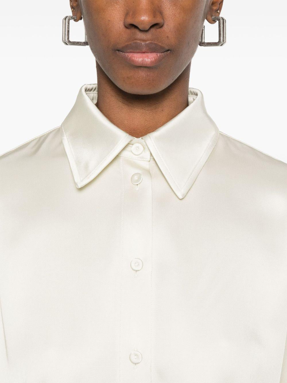 Camicia in twill in avorio Jil Sander - donna 