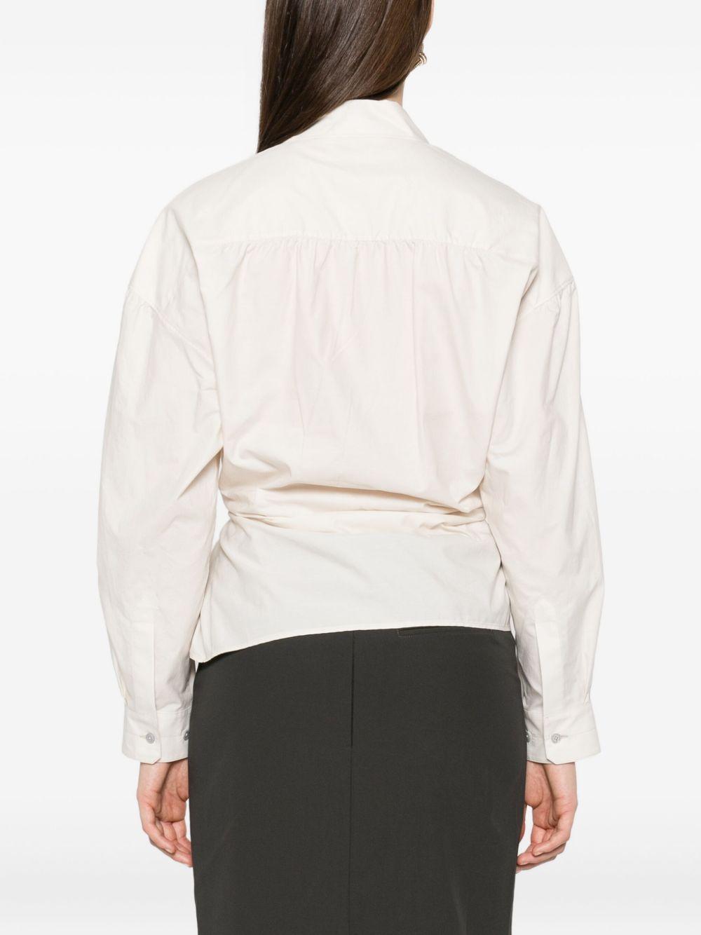 Camicia con chiusura laterale in avorio Lemaire - donna 