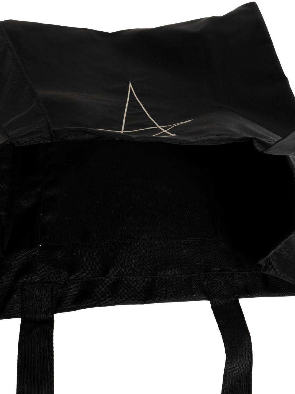 Borsa tote con stampa in nero Rick Owens DRKSHDW - unisex 