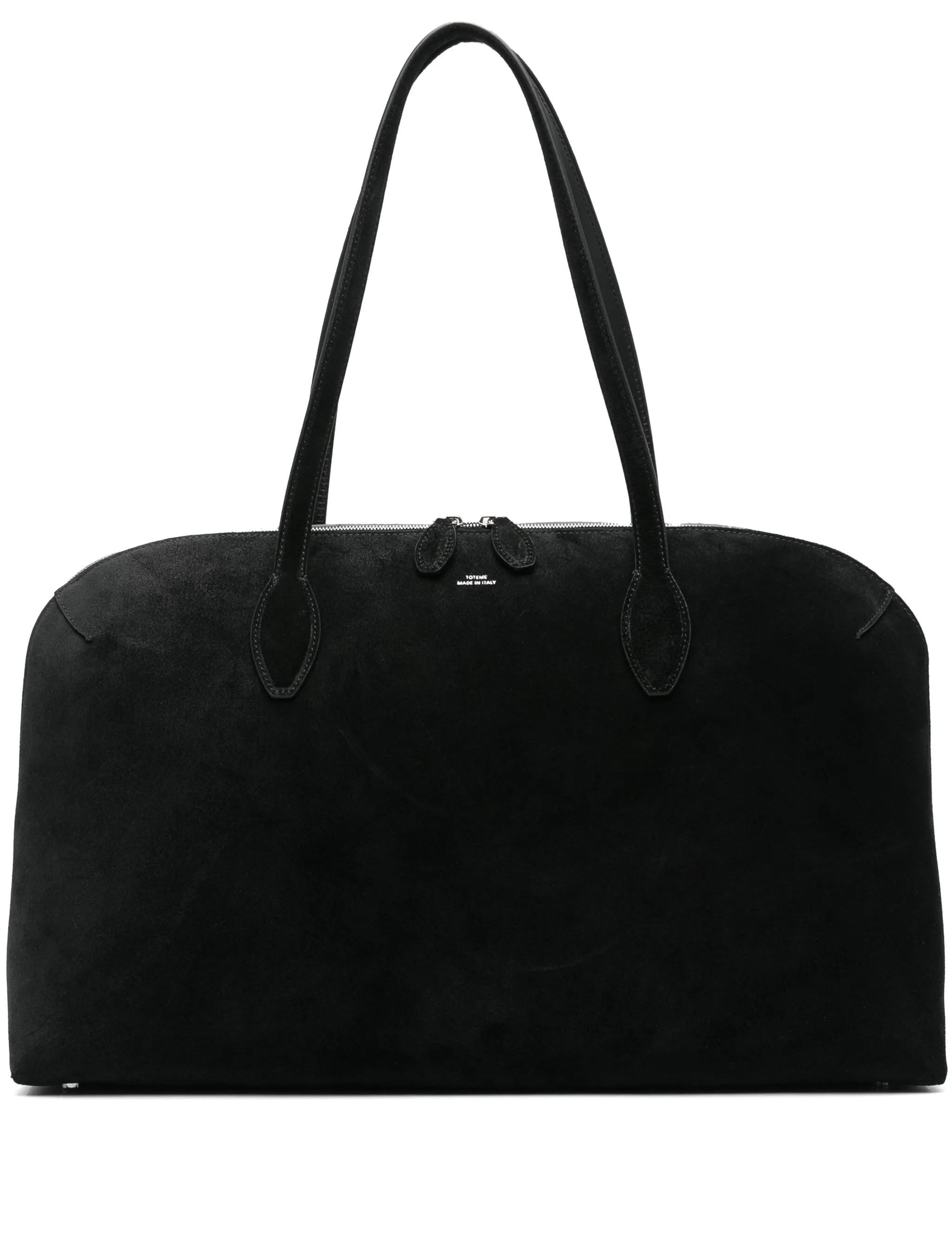 Borsa a spalla in suede in nero Toteme - donna 