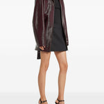 Giacca in vinile con cintura in bordeaux COURRÈGES - donna 