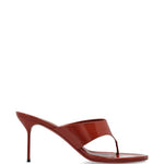 Mules Lidia in pelle verniciata in rosso Paris texas - donna 