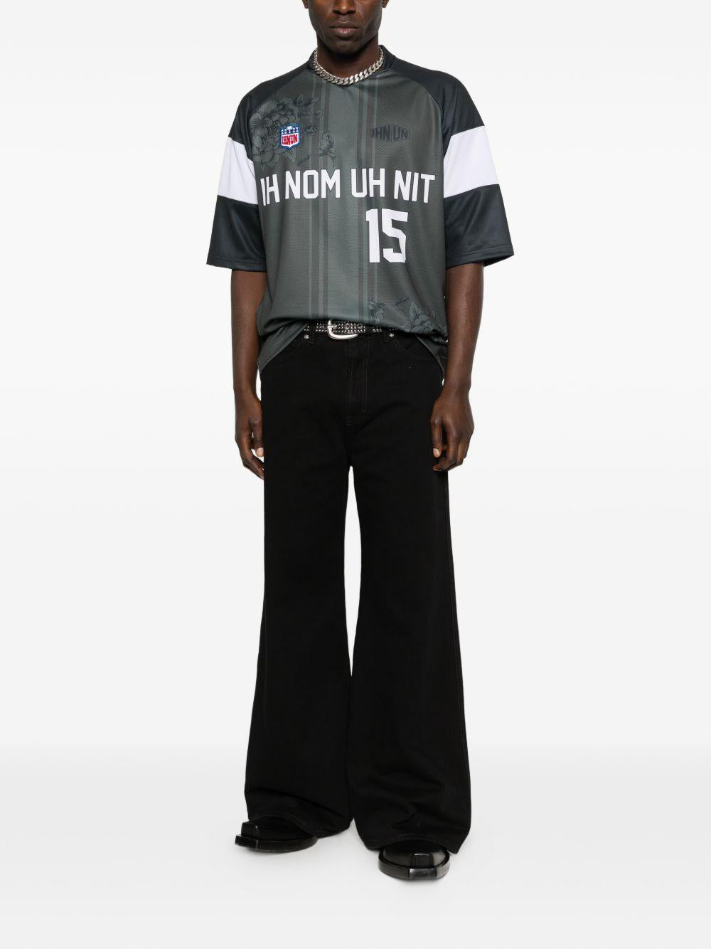 T-shirt con stampa floreale in grigio Ih nom uh nit - uomo 