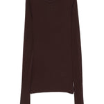 Top a maniche lunghe in marrone  Darkpark - donna 