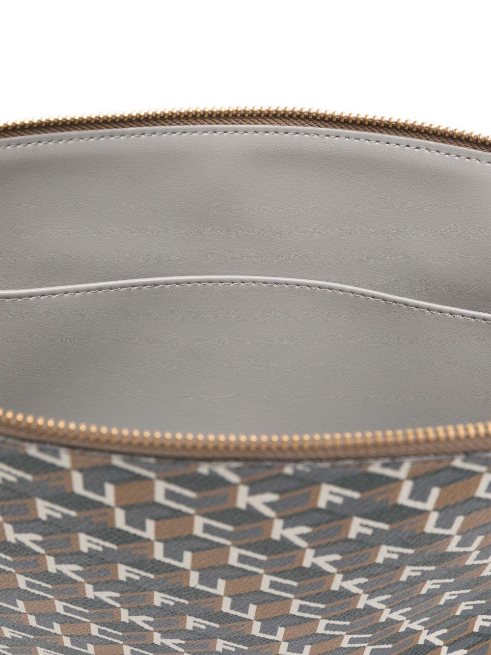 Clutch con stampa multicolore 