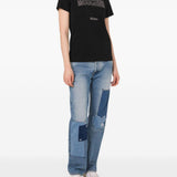 T-shirt con decorazione in nero Moschino - donna 