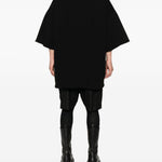 T-shirt con scollo a v in nero Rick owens - uomo 