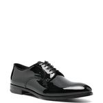 Derby in pelle verniciata in nero Doucal's - uomo 