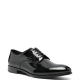 Derby in pelle verniciata in nero Doucal's - uomo 
