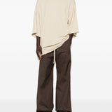T-shirt Tommy T Sfrangiata in beige Rick owens - uomo 
