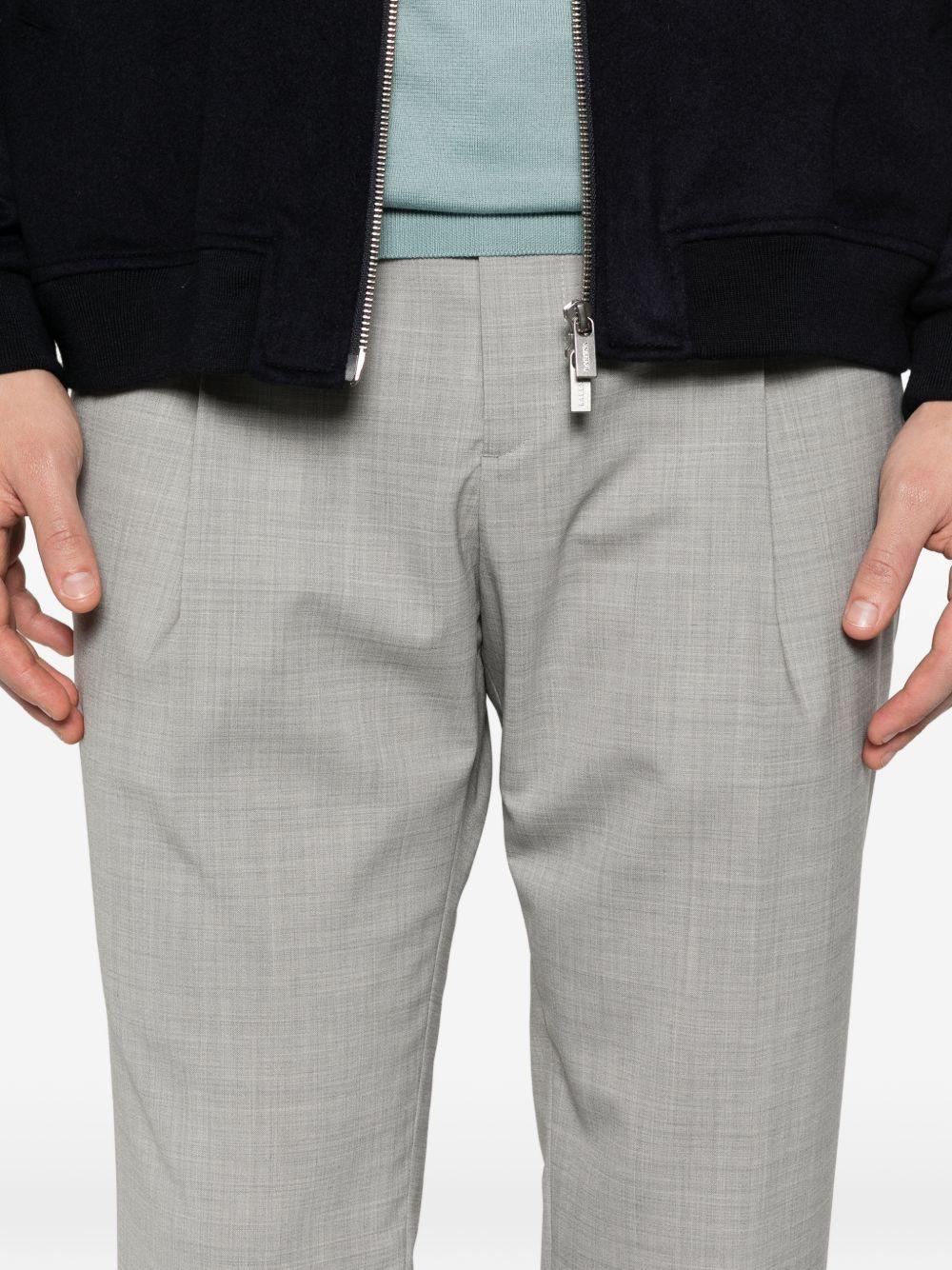 Pantaloni tiberio con pieghe in grigio Briglia 1949 - uomo 
