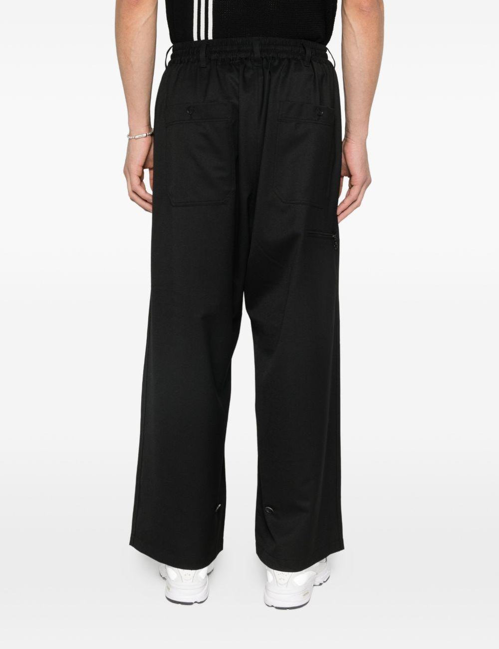 Pantaloni con coulisse in nero Y-3 - uomo 