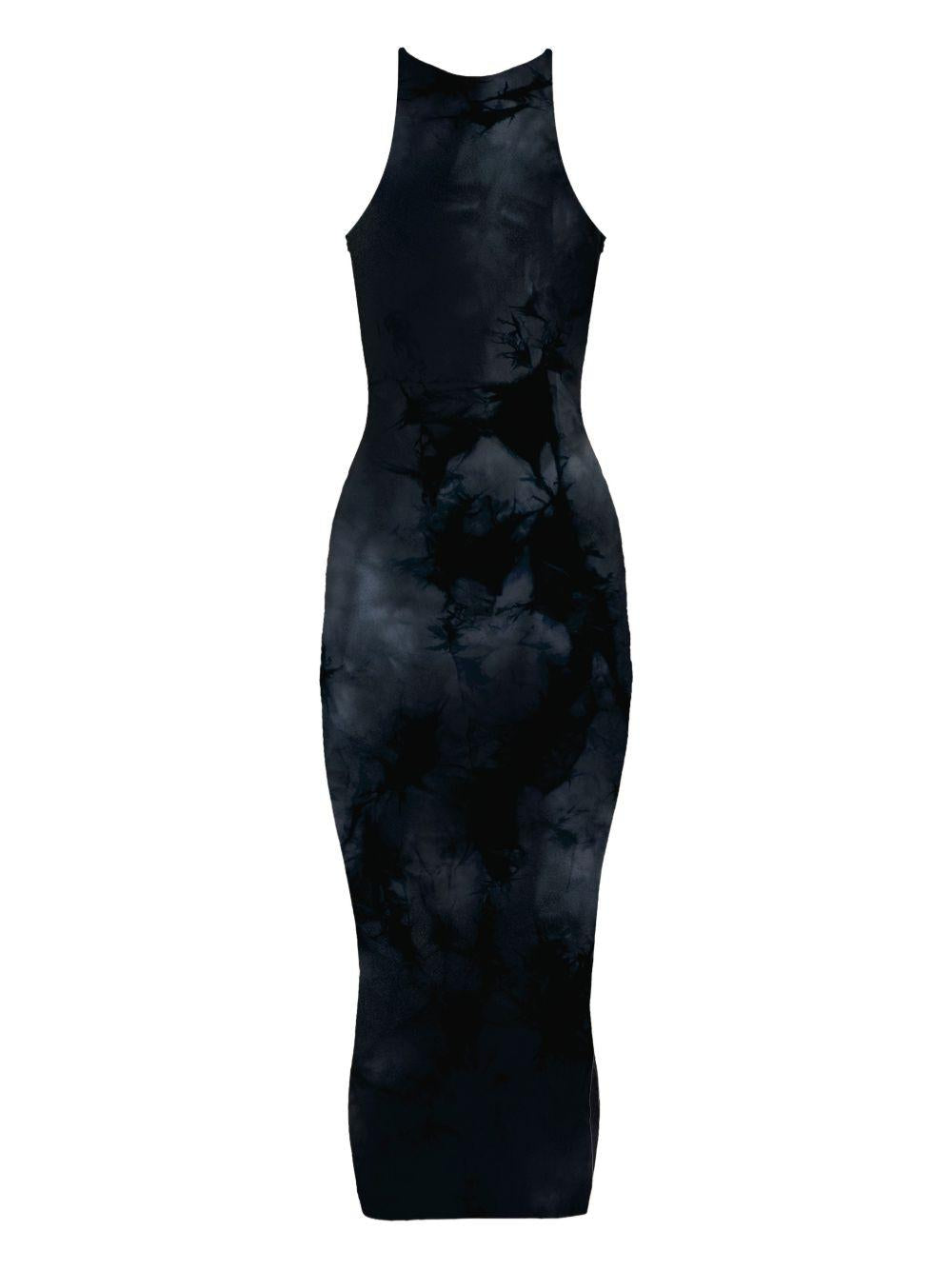 Abito con fantasia tie dye in blu Wolford - donna 