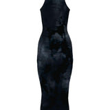 Abito con fantasia tie dye in blu Wolford - donna 
