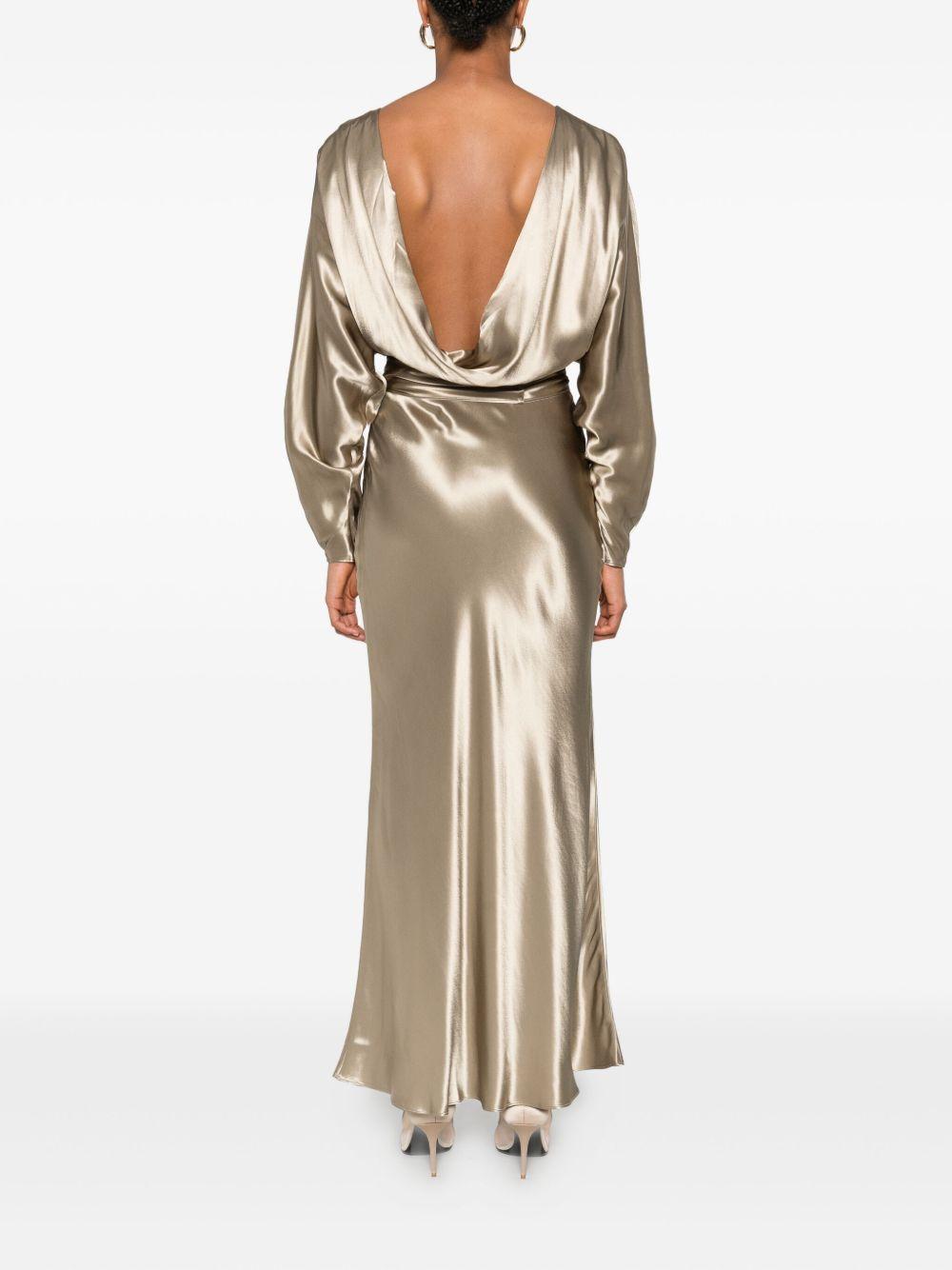 Abito midi Zizi in oro The andamane - donna 