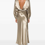 Abito midi Zizi in oro The andamane - donna 